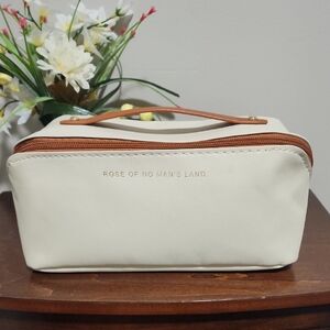 Rose of No Man's Land Cream Cosmetic Bag